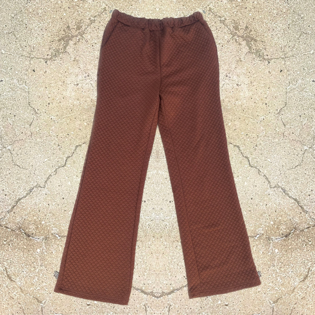 1970s-esque Brown Quilted Pants