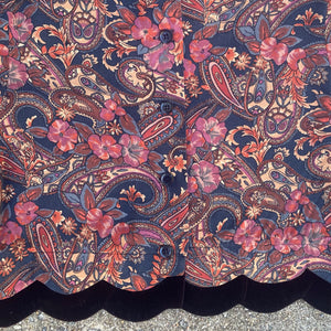 1990s Enhanced Paisley Long Sleeved Crop