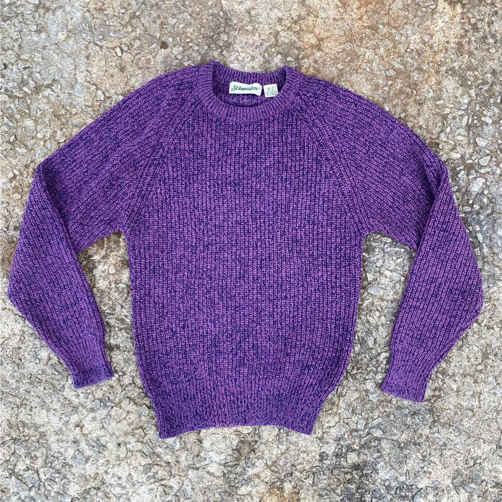 1990s Purple Knit Sweater