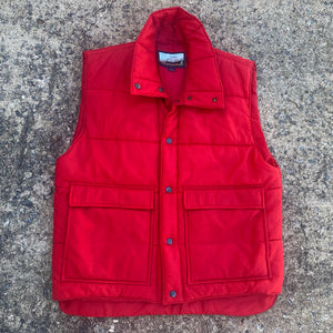 1980s Timeless Red Puffer Vest