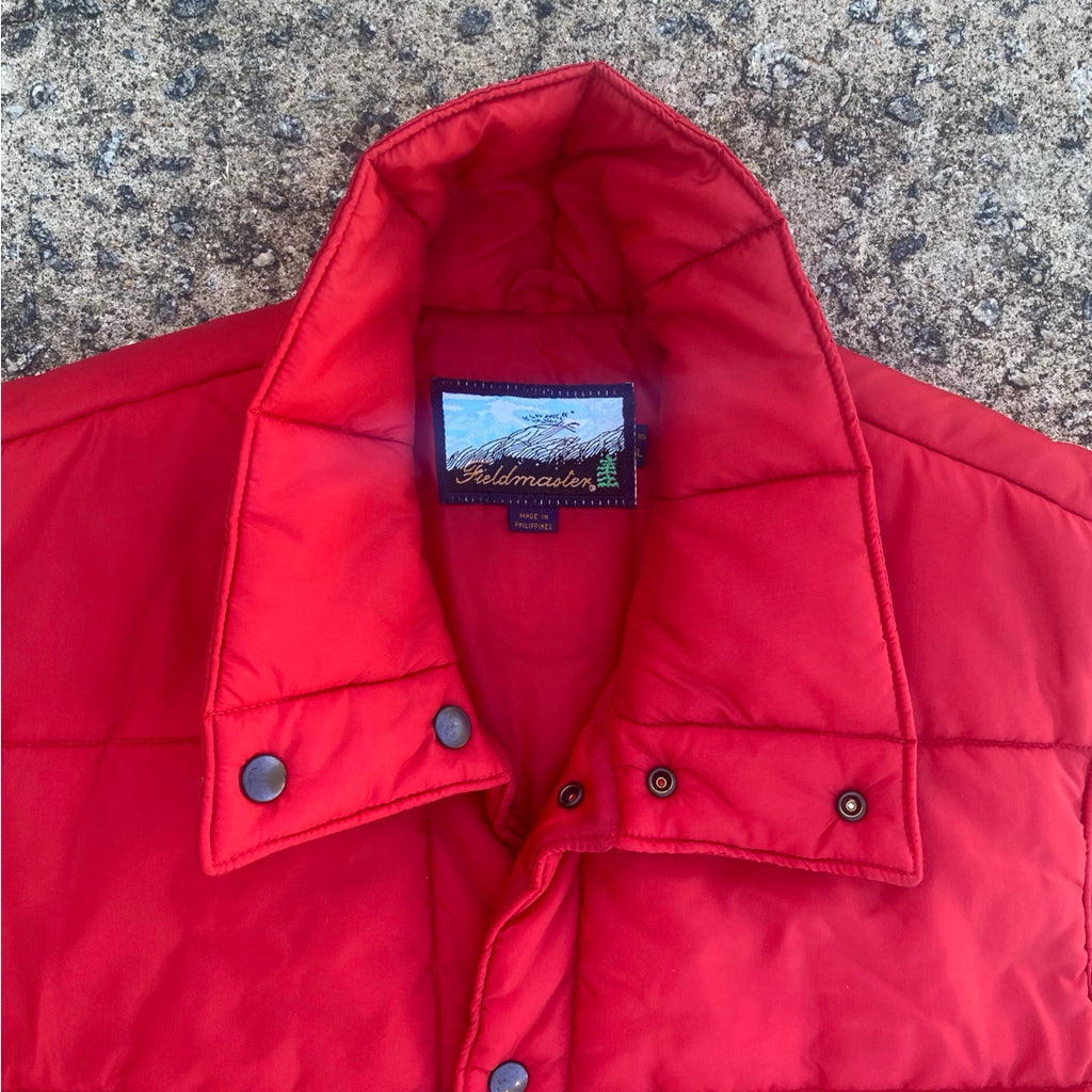 1980s Timeless Red Puffer Vest