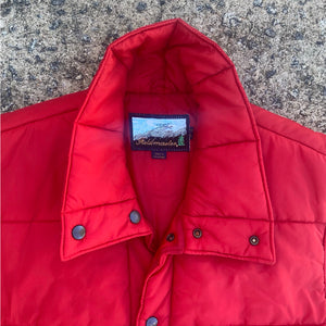 1980s Timeless Red Puffer Vest