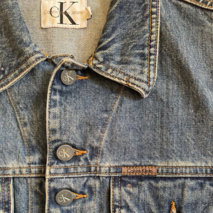 1990s Vintage Denim Calvin Klein Vest