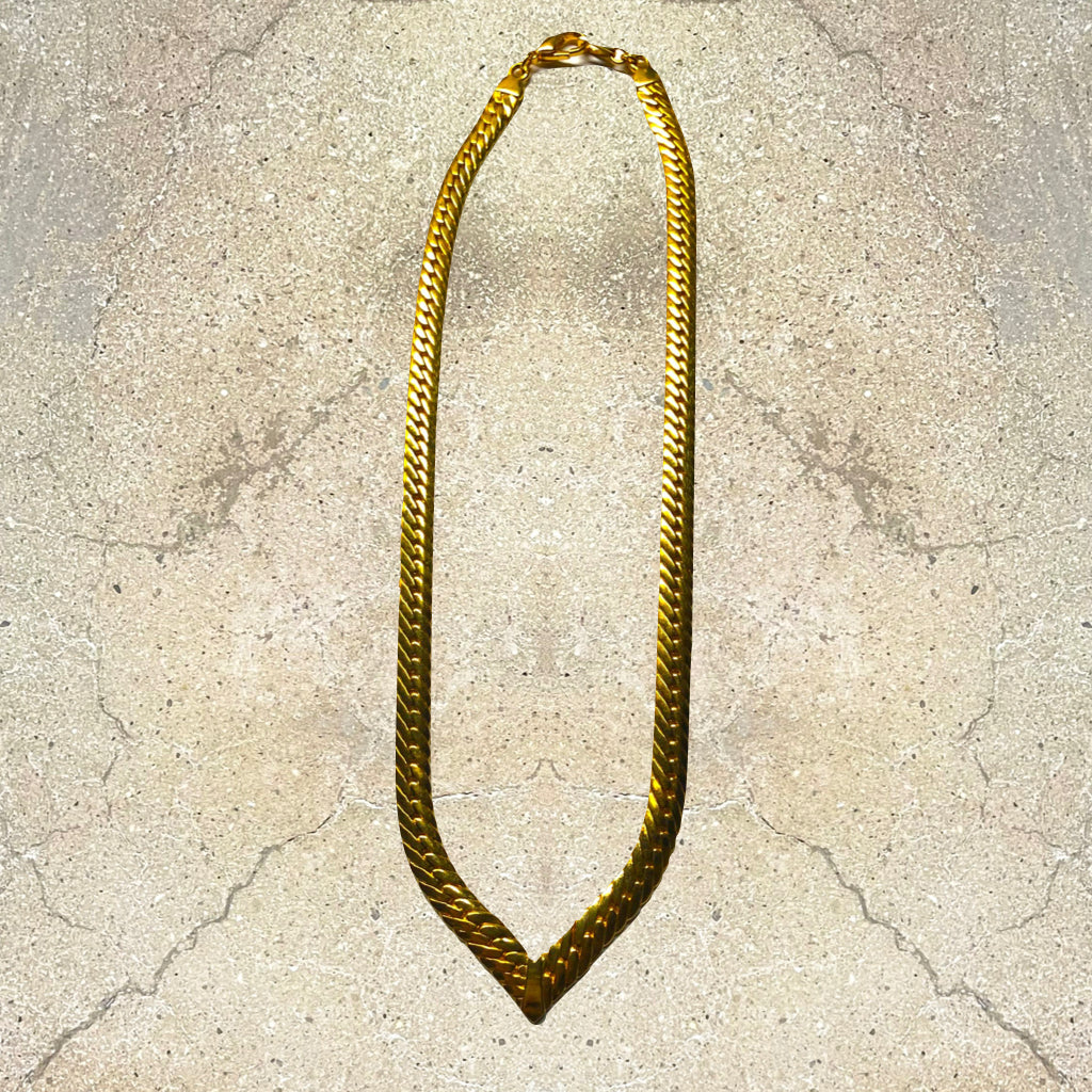 Vintage Gold V-shaped Necklaces