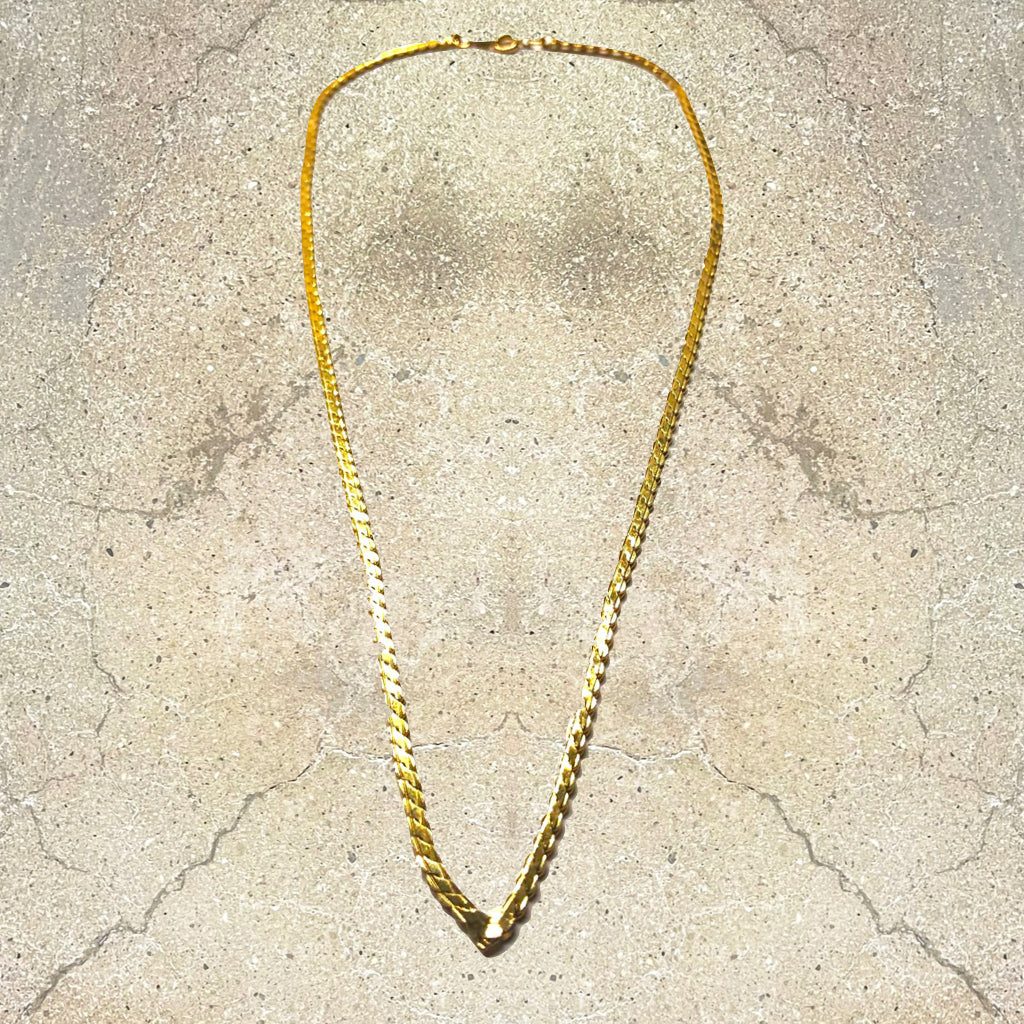 Vintage Gold V-shaped Necklaces