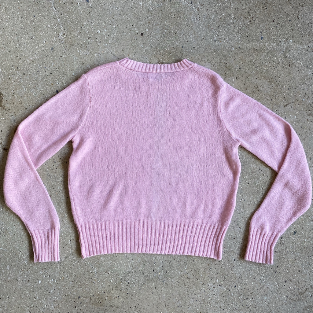 1980s Baby Pink Sweater