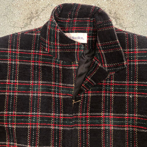 1990s Vintage Plaid Zip-up Jacket